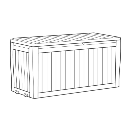 Comfy Brown 70 Gallon Storage Deck Box - Keter US